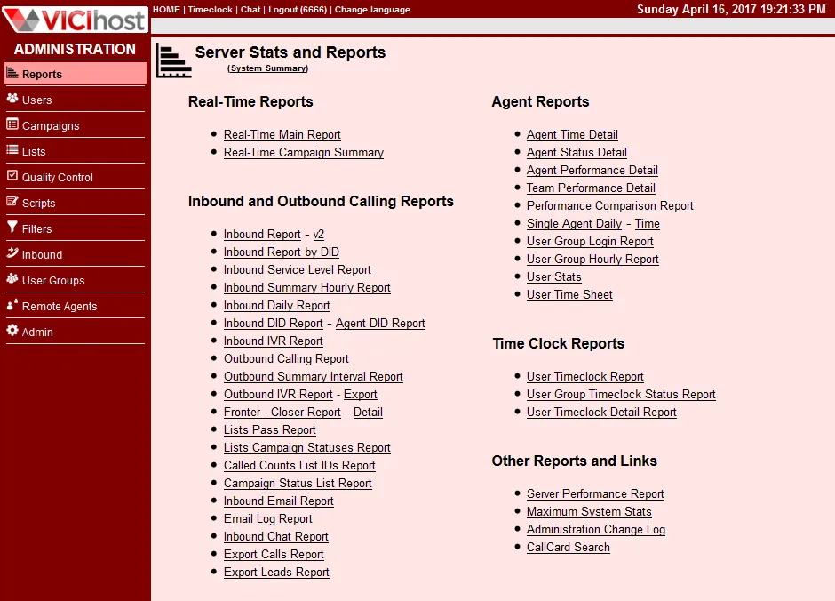 VICIHOST Reports